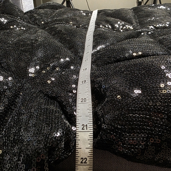 Ciao Milano 1969 CM Black Sequin Puffer Jacket – Size L - Picture 9 of 17